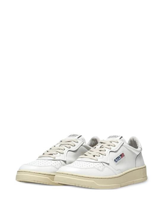 26FW 오트리 메달리스트 로우 레더 스니커즈 AULWLL15 WHT WHITE - AUTRY
