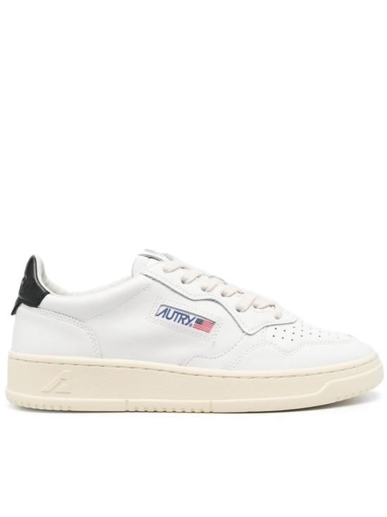 26FW 오트리 메달리스트 로우 레더 스니커즈 AULWLL22 WHT WHITE