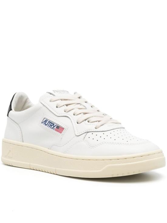 26FW 오트리 메달리스트 로우 레더 스니커즈 AULWLL22 WHT WHITE - AUTRY