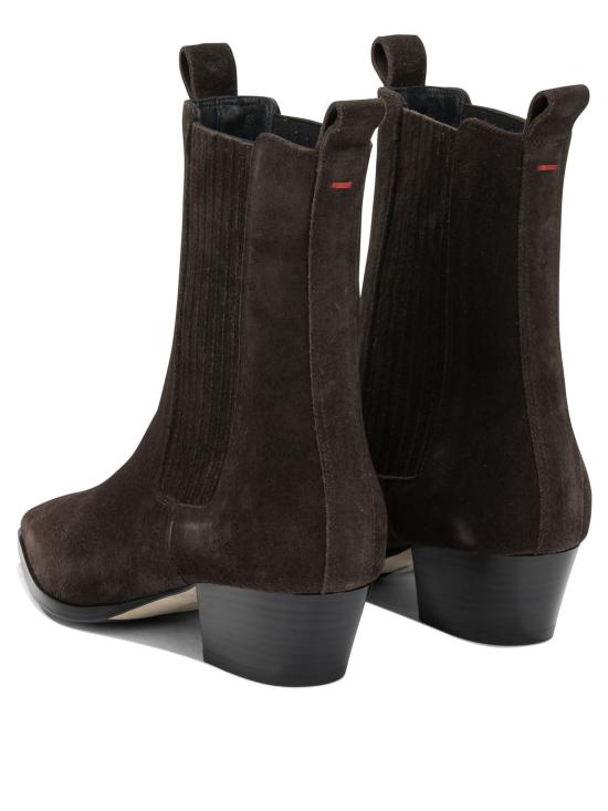 26FW 에이드 부츠 AGATACOWSUEDELEATHERMOKA BROWN - AEYDE