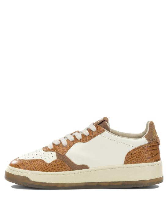 26FW 오트리 메달리스트 로우 레더 스니커즈 AULWCZ04 BEIGE - AUTRY