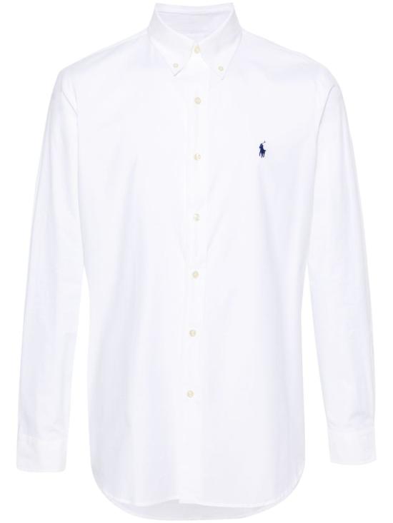 26FW 폴로 랄프로렌 커스텀 핏 코튼 포플린 포니 로고 셔츠 710928255002WHITE