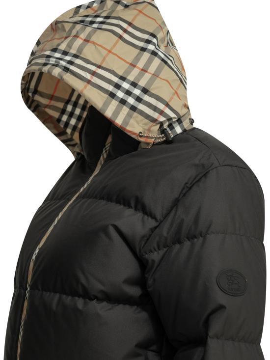 26FW 버버리 체크 테이프 앰블사이드 푸퍼 자켓 8110250 BLACK - BURBERRY