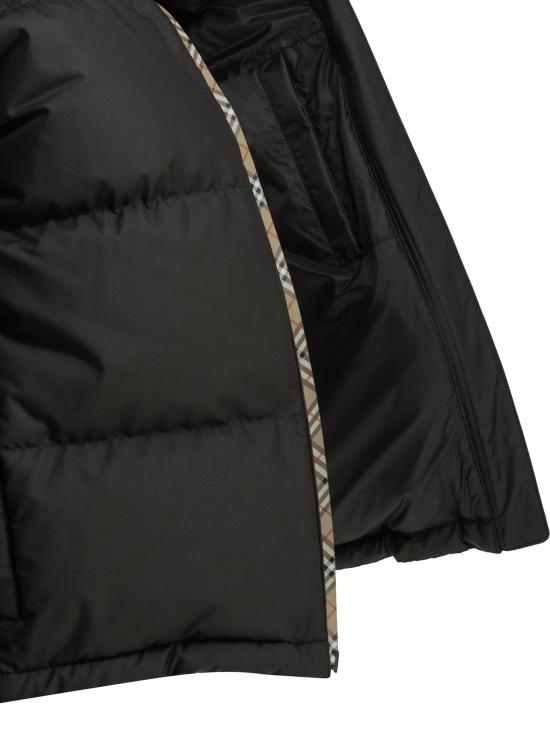 26FW 버버리 체크 테이프 앰블사이드 푸퍼 자켓 8110250 BLACK - BURBERRY