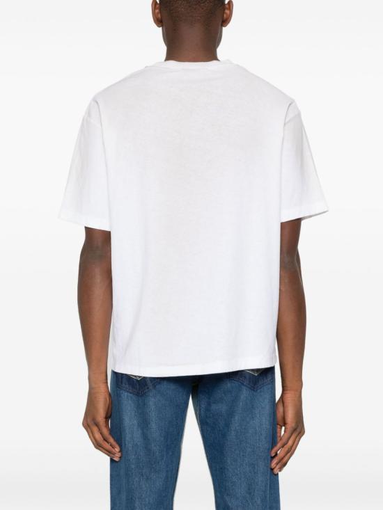  아크네 스튜디오 로고 티셔츠 CL0196DC6 WHITE - ACNE STUDIOS
