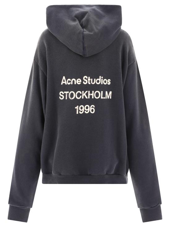  아크네 스튜디오 로고 후드 스웨터 CI0136900 BLACK - ACNE STUDIOS