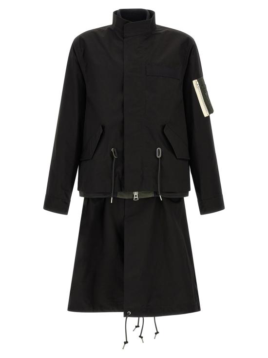 26FW 사카이 트렌치 코트 2604034M045 Black