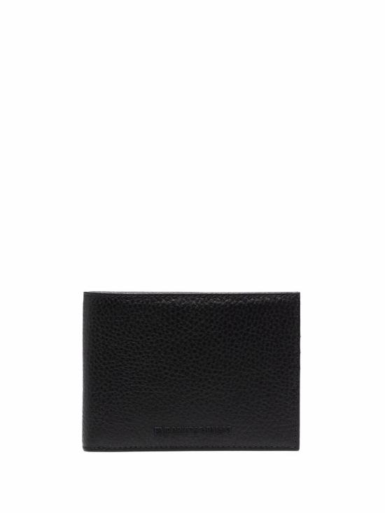 26FW 엠포리오 아르마니 텀블 레더 코인 퍼스 반지갑 Y4R166Y068E099 80001 BLACK