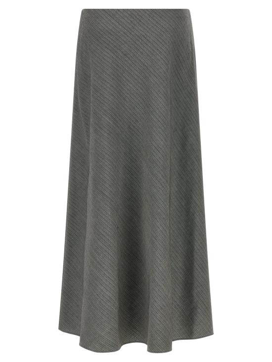 26FW 알베르타 페레티 롱 스커트 A011066391501 Gray - ALBERTA FERRETTI