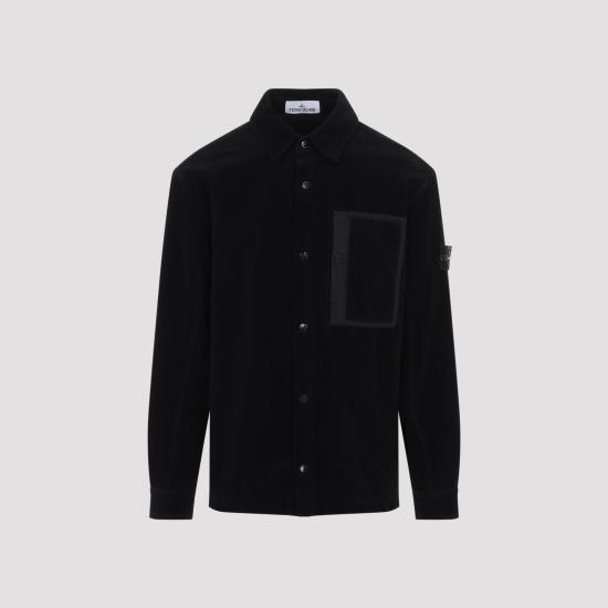 26FW 스톤 아일랜드 긴팔 셔츠 L2S151200016S0212 V0029 BLACK - STONE ISLAND