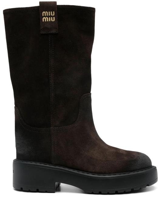 26FW 미우미우 스웨이드 부츠 5U270EF0550B2 F0003 BROWN