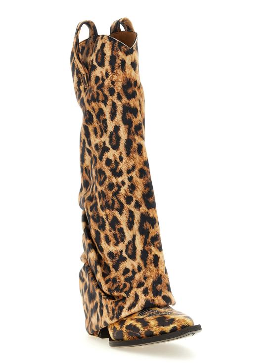 26FW 알13 부츠 R13S0107S263APRINTEDYELLOWLEOPARD Brown - R13