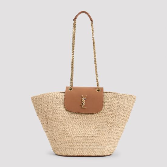 26SS 생로랑 파니에 라피아 바스켓 백 파니에 라피아 바스켓 백 868646GAAG2 9929 BEIGE O TAN - SAINT LAURENT
