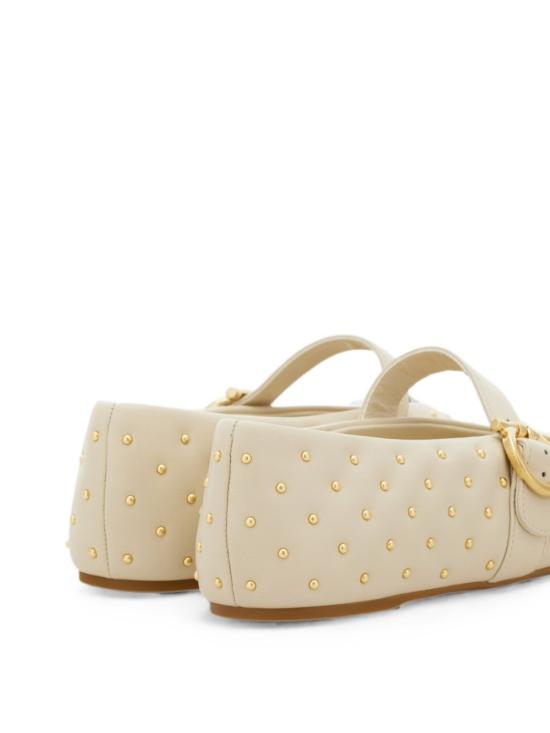 26FW 살바토레 페라가모 플랫 슈즈 01L931795488002 ECRU - SALVATORE FERRAGAMO