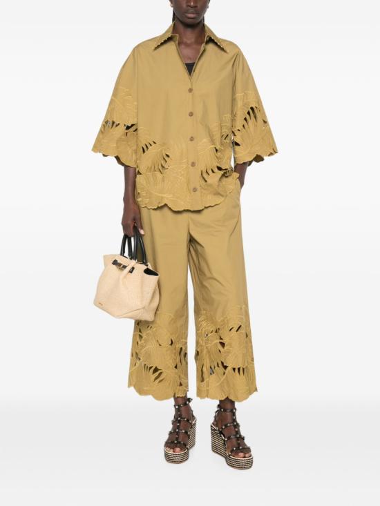 26FW 짐머만 스트레이트 팬츠 7546PSS263MOSS GREEN - ZIMMERMANN