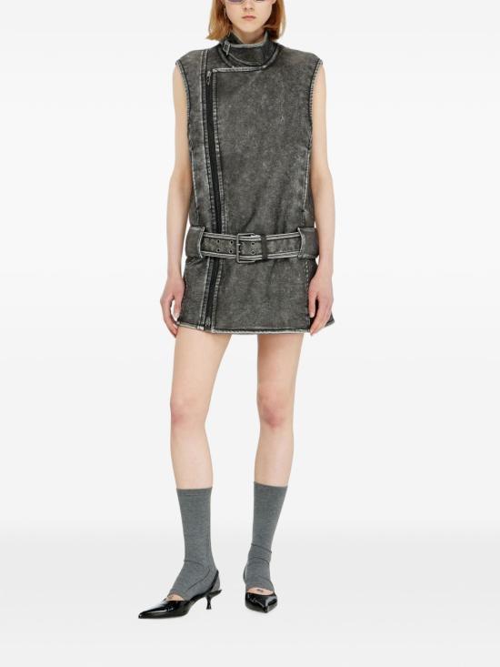 26FW 디젤 숏 원피스 A221120WEBJ900 BLACK - DIESEL