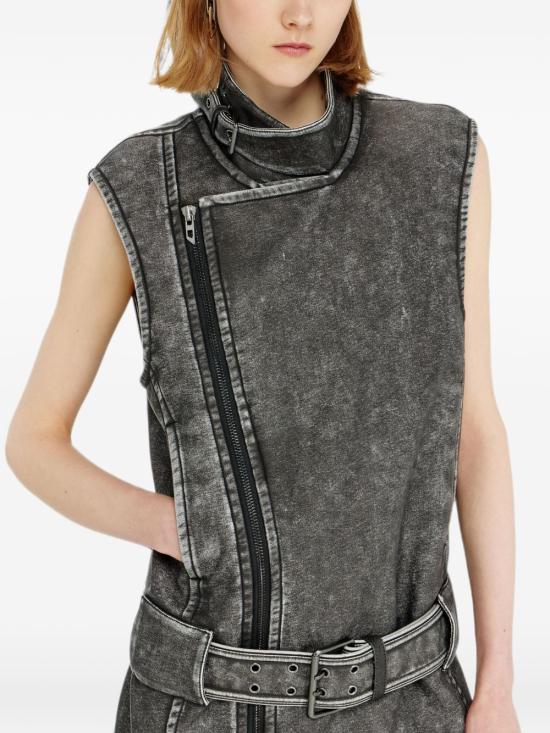 26FW 디젤 숏 원피스 A221120WEBJ900 BLACK - DIESEL