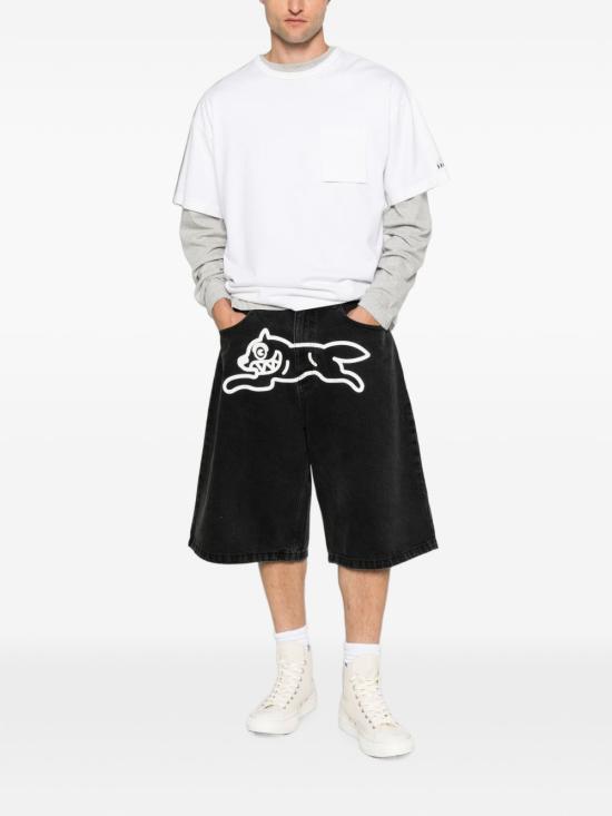 26FW 빌리어네어보이즈클럽 데님 숏팬츠 ICDS26271BLACK - BILLIONAIRE BOYS CLUB
