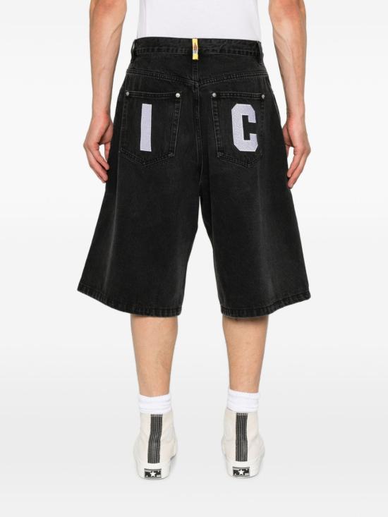 26FW 빌리어네어보이즈클럽 데님 숏팬츠 ICDS26271BLACK - BILLIONAIRE BOYS CLUB