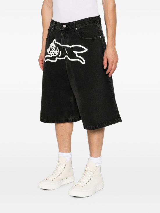 26FW 빌리어네어보이즈클럽 데님 숏팬츠 ICDS26271BLACK - BILLIONAIRE BOYS CLUB
