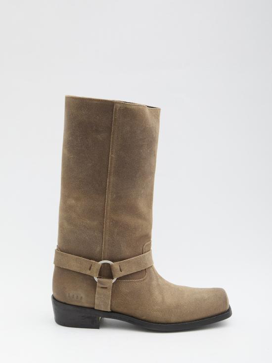 26FW 골든구스 버클&스트랩 하이 바이커 부츠 GWF01057F00823715693 BEIGE