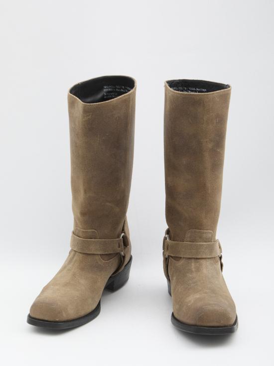 26FW 골든구스 버클&스트랩 하이 바이커 부츠 GWF01057F00823715693 BEIGE - GOLDEN GOOSE
