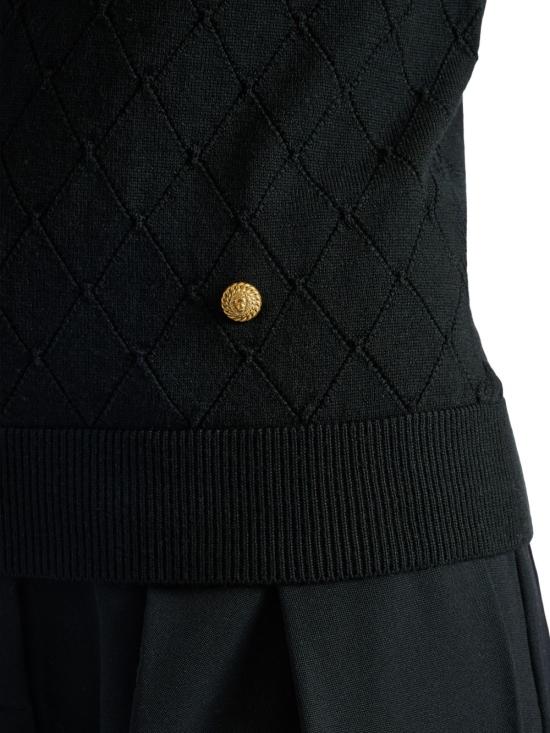 26FW 발망 민소매 티셔츠 HF1AE089KJ990PA BLACK - BALMAIN