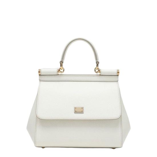 26FW 돌체앤가바나 미디움 시실리 핸드백 BB6003B100180001 WHITE