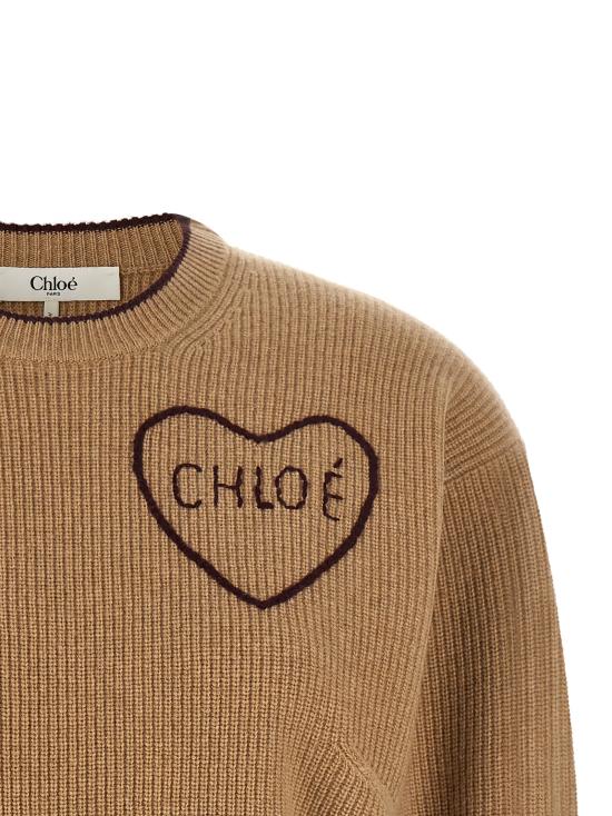 26FW 끌로에 스웨터 CH26AMP41710218 Beige - CHLOE