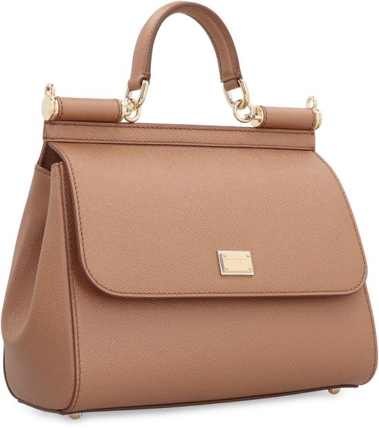 26FW 돌체앤가바나 라지 시실리 핸드백 BB6002B10018M417 CAMEL - DOLCE & GABBANA