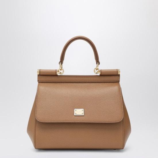 26FW 돌체앤가바나 미디움 시실리 핸드백 BB6003B10018M417 CAMEL