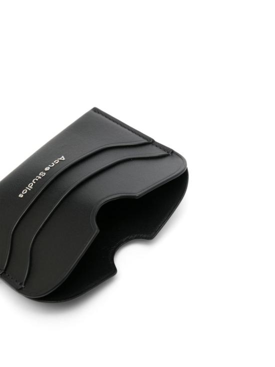 26FW 아크네 스튜디오 슬림 레더 로고 카드 지갑 슬림 레더 로고 카드 지갑 CG0234900 BLACK - ACNE STUDIOS