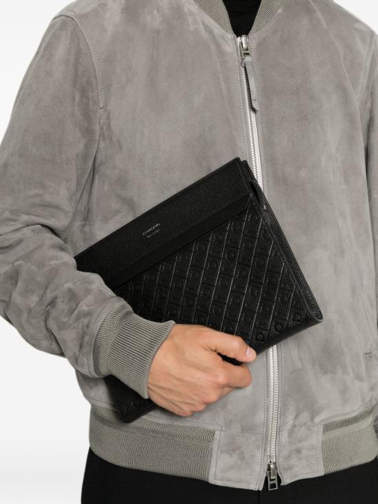 26FW 살바토레 페라가모 클러치/파우치 241922793960001 BLACK - SALVATORE FERRAGAMO