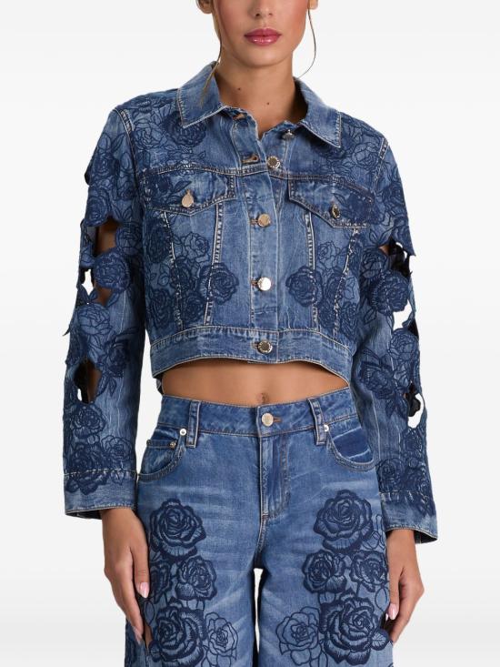 26FW 앨리스 앤 올리비아 자켓 CD606D06242E437 NAVY - ALICE & OLIVIA