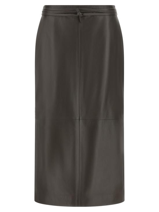 26FW 알베르타 페레티 미디 스커트 A370566900092 Brown