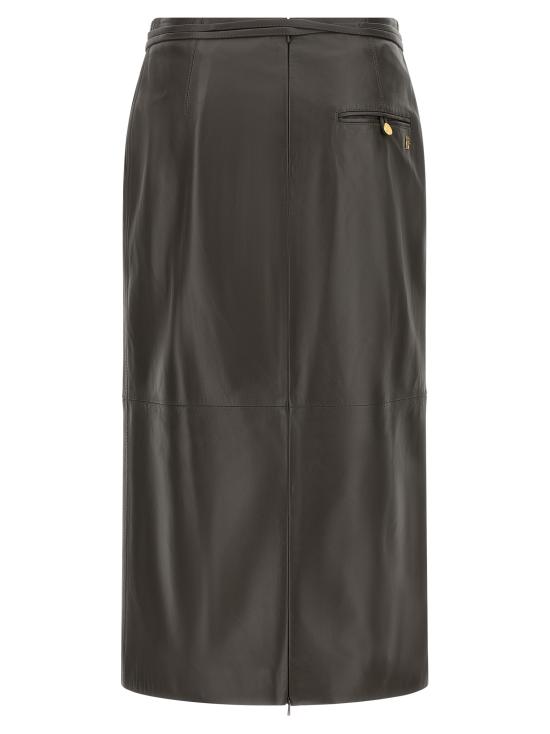 26FW 알베르타 페레티 미디 스커트 A370566900092 Brown - ALBERTA FERRETTI