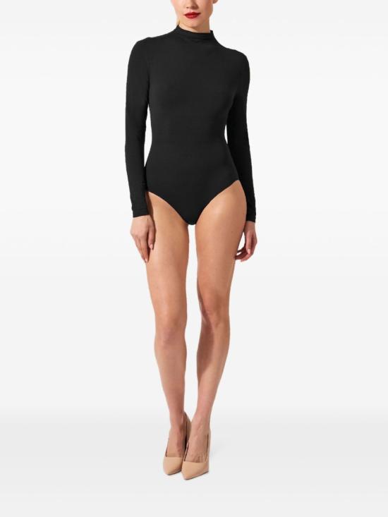 26FW 월포드 바디수트 티셔츠 771227005 BLACK - WOLFORD