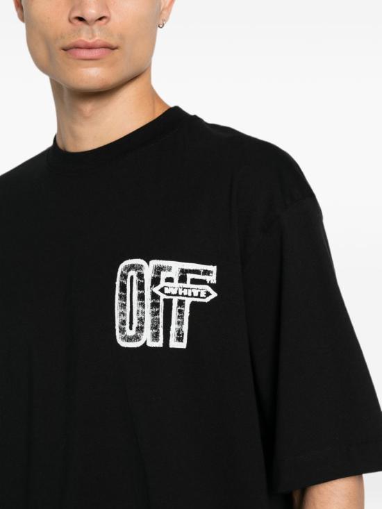 26FW 오프화이트 반팔 티셔츠 OMAA120F26JER00Y00 BLACK - OFF WHITE