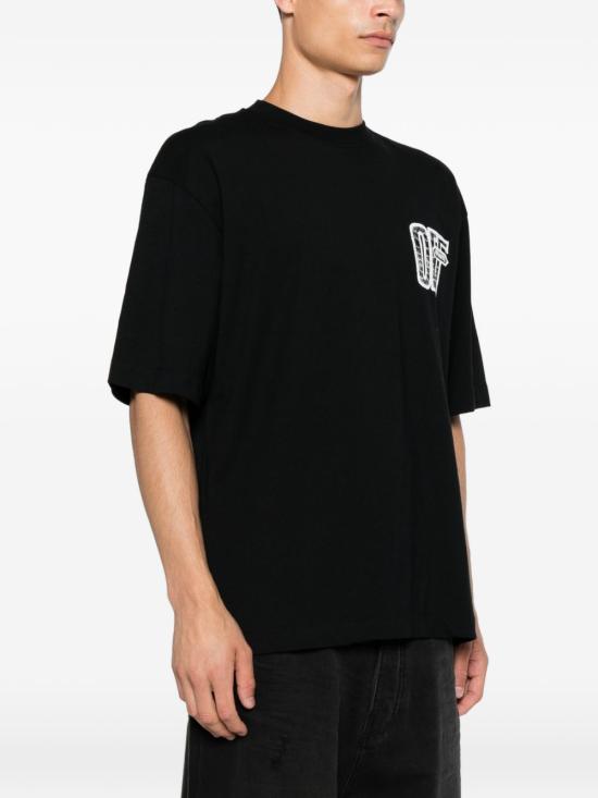 26FW 오프화이트 반팔 티셔츠 OMAA120F26JER00Y00 BLACK - OFF WHITE