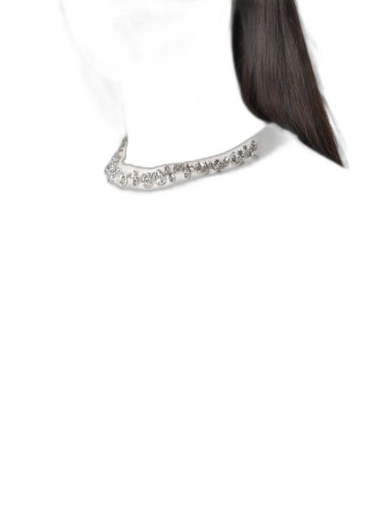 26FW 골든구스 카보숑 크리스탈 티셔츠 GWP01220P00067310363 WHITE - GOLDEN GOOSE