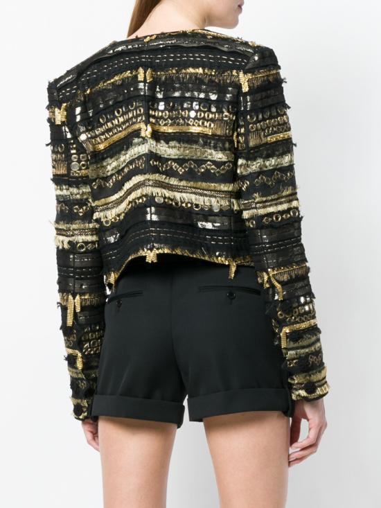 25FW 생로랑 자켓 506442Y117W 1000 BLACK GOLD - SAINT LAURENT