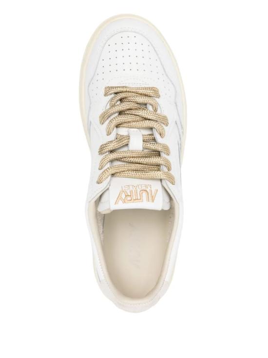 26FW 오트리 메달리스트 로우 레더 스니커즈 AULWSW01099 LEAT WHITE - AUTRY
