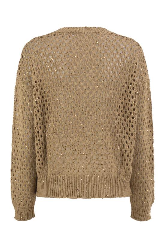 26FW 막스마라 리브드 캐시미어 니트 스웨터 2626366141600 001 CAMEL - MAX MARA