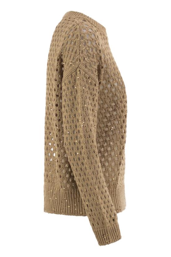 26FW 막스마라 리브드 캐시미어 니트 스웨터 2626366141600 001 CAMEL - MAX MARA