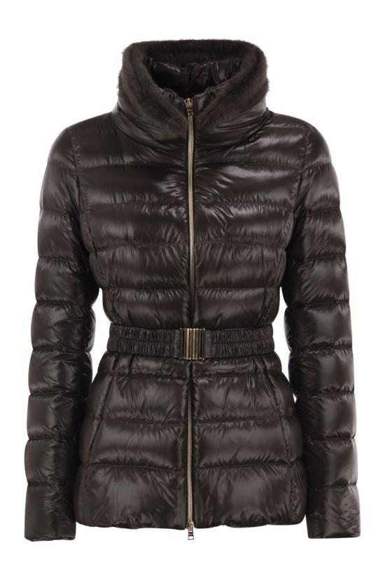 26FW 에르노 클라우디아 쇼트 다운 자켓 PI0485DICM0512017Z 8800 DARK BROWN