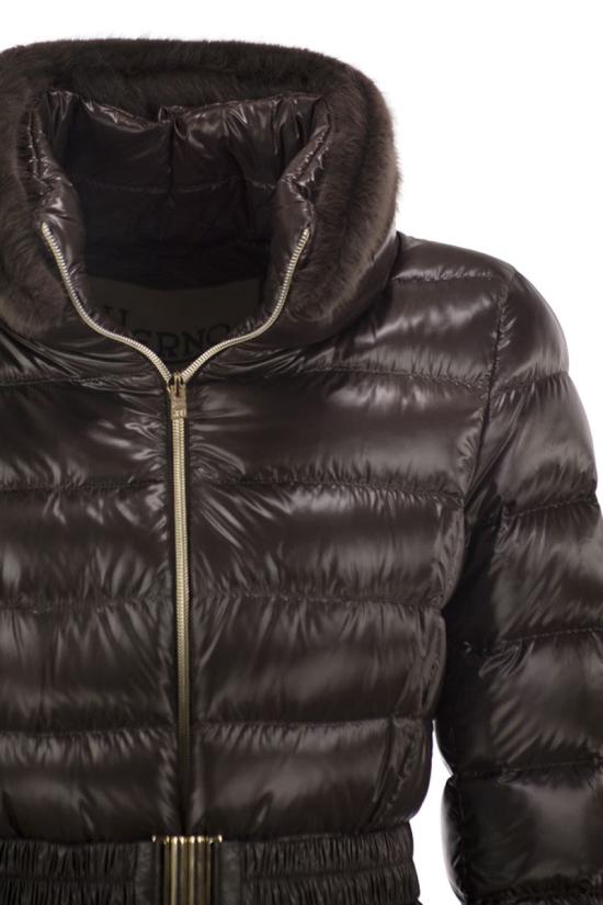 26FW 에르노 클라우디아 쇼트 다운 자켓 PI0485DICM0512017Z 8800 DARK BROWN - HERNO