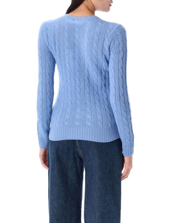 26FW 폴로 랄프로렌 폴로 자수 케이블 니트 스웨터 211971865 004 BLUE - POLO RALPH LAUREN