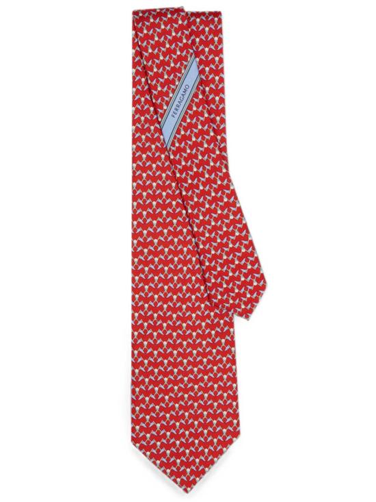 26FW 살바토레 페라가모 넥타이 3514520794665 RED MULTICOLOUR