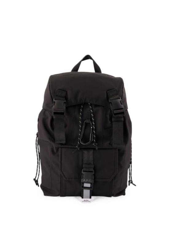 26FW 아페쎄 로고 프린트 버클 플랩 백팩 PAAGEH62631 LZZBLACK