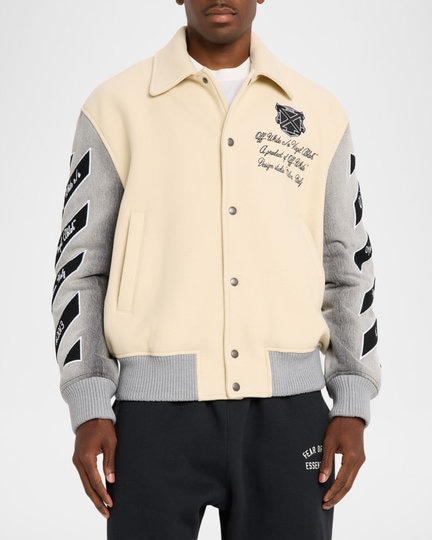 26SS 오프화이트 봄버 자켓 OMEK008S26FAB001 1100 CREAM - OFF WHITE